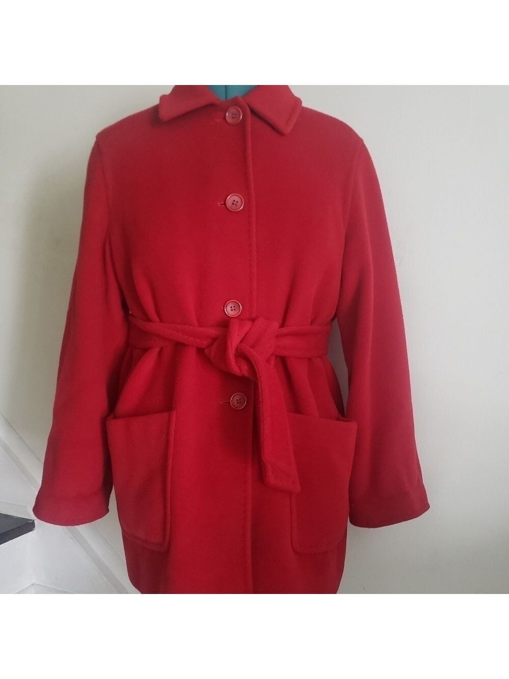 HP. Cinzia Rocca Fodera Bemberg Wool And Cashmere Coat - Picture 6 of 14
